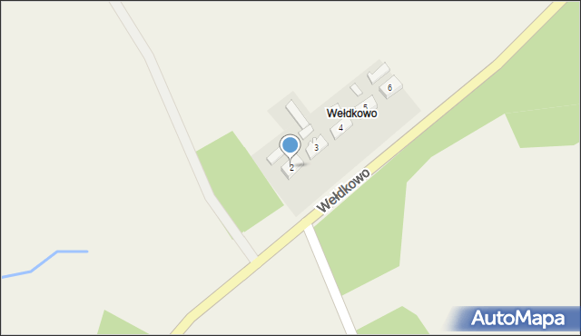 Wełdkowo, Wełdkowo, 2, mapa Wełdkowo