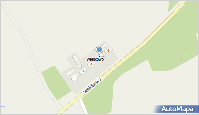 Wełdkowo, Wełdkowo, 5, mapa Wełdkowo