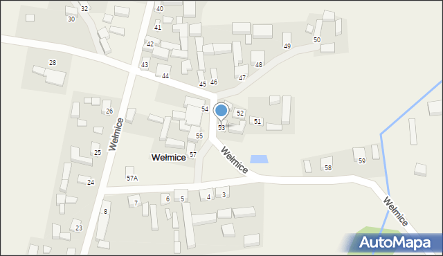Wełmice, Wełmice, 53, mapa Wełmice