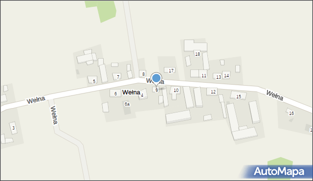 Wełna, Wełna, 9, mapa Wełna