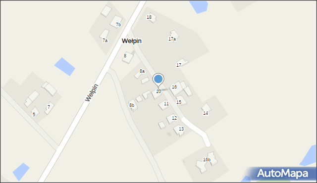 Wełpin, Wełpin, 10, mapa Wełpin