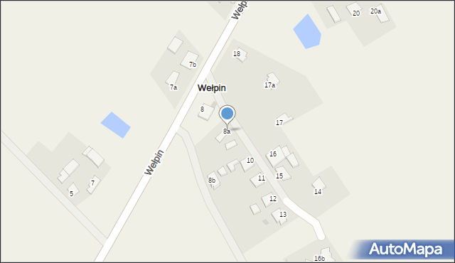 Wełpin, Wełpin, 8a, mapa Wełpin