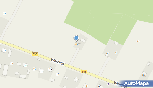 Werchliś, Werchliś, 11, mapa Werchliś