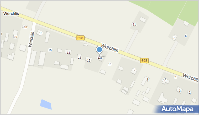 Werchliś, Werchliś, 12a, mapa Werchliś