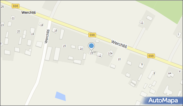 Werchliś, Werchliś, 13, mapa Werchliś