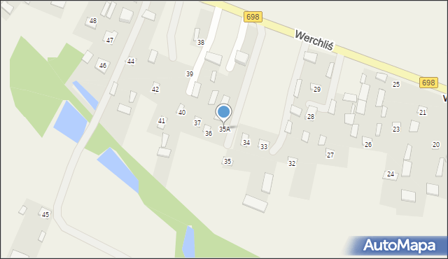 Werchliś, Werchliś, 35A, mapa Werchliś