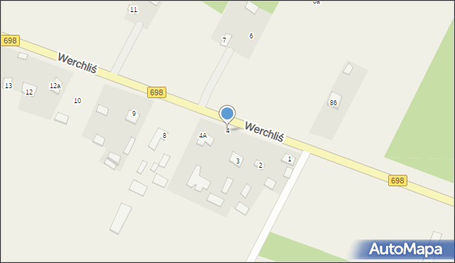 Werchliś, Werchliś, 4, mapa Werchliś