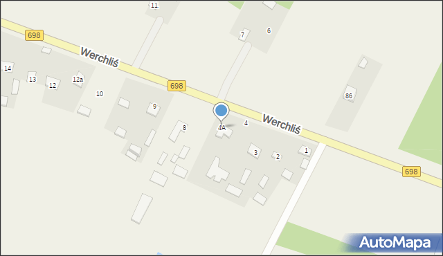 Werchliś, Werchliś, 4A, mapa Werchliś