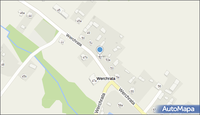 Werchrata, Werchrata, 52, mapa Werchrata