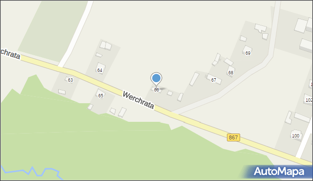 Werchrata, Werchrata, 66, mapa Werchrata