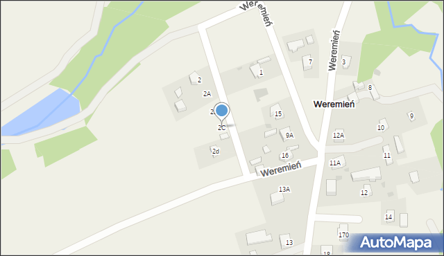 Weremień, Weremień, 2C, mapa Weremień