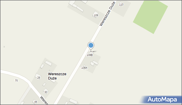 Wereszcze Duże, Wereszcze Duże, 108C, mapa Wereszcze Duże