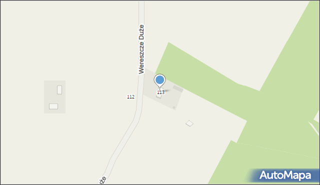 Wereszcze Duże, Wereszcze Duże, 113, mapa Wereszcze Duże