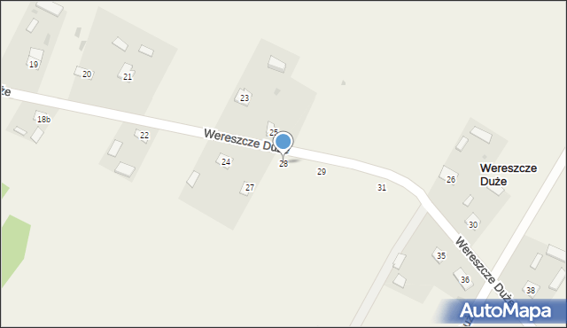 Wereszcze Duże, Wereszcze Duże, 28, mapa Wereszcze Duże