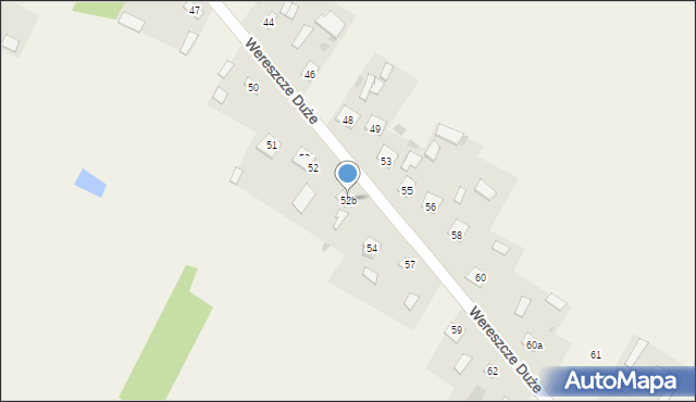 Wereszcze Duże, Wereszcze Duże, 52b, mapa Wereszcze Duże