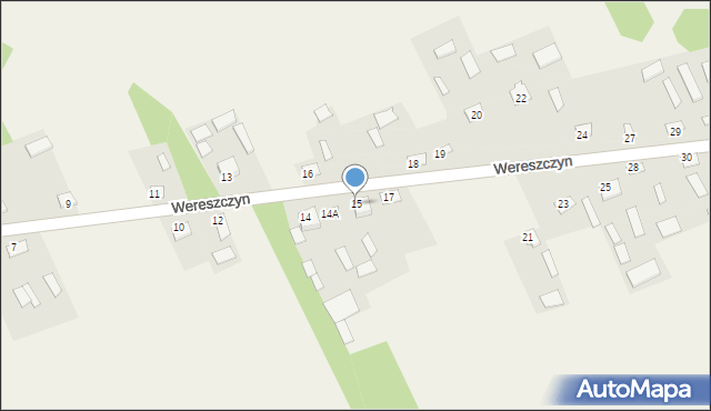 Wereszczyn, Wereszczyn, 15, mapa Wereszczyn