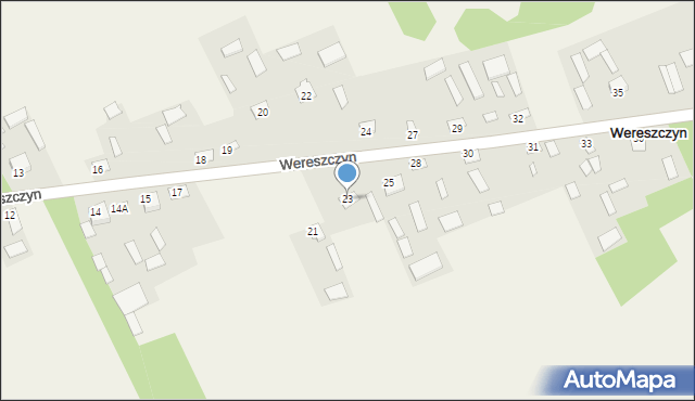 Wereszczyn, Wereszczyn, 23, mapa Wereszczyn