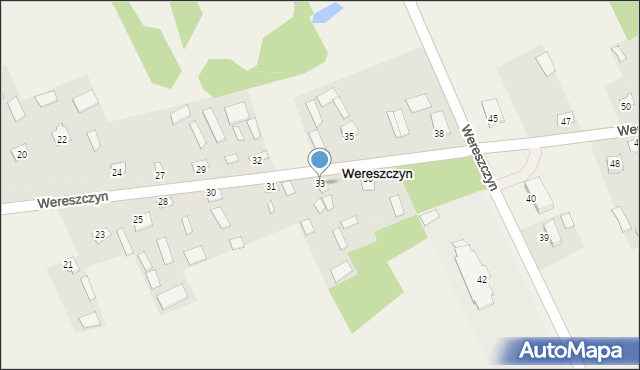 Wereszczyn, Wereszczyn, 33, mapa Wereszczyn