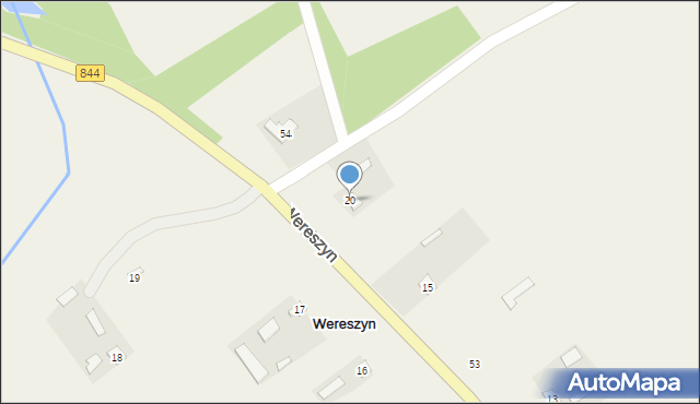 Wereszyn, Wereszyn, 20, mapa Wereszyn