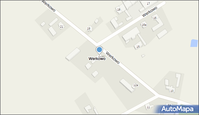 Werkowo, Werkowo, 14, mapa Werkowo