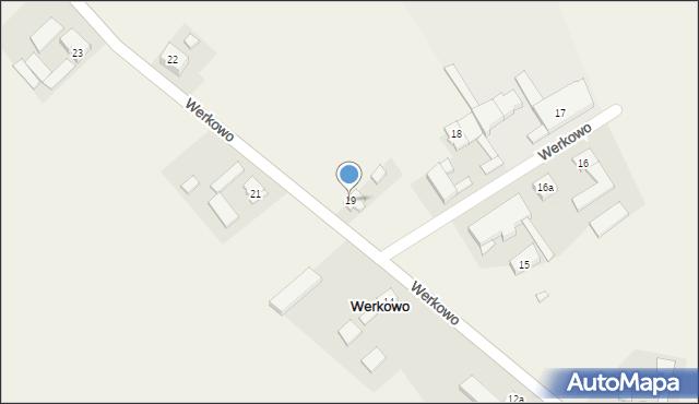 Werkowo, Werkowo, 19, mapa Werkowo