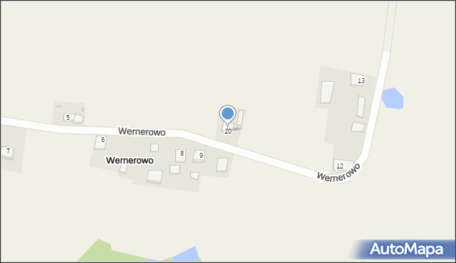 Wernerowo, Wernerowo, 10, mapa Wernerowo