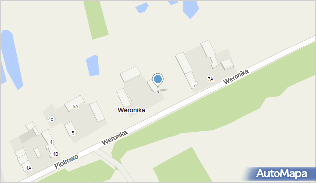 Weronika, Weronika, 6, mapa Weronika