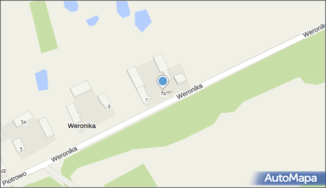 Weronika, Weronika, 7A, mapa Weronika