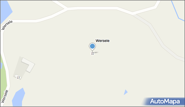 Wersele, Wersele, 12, mapa Wersele