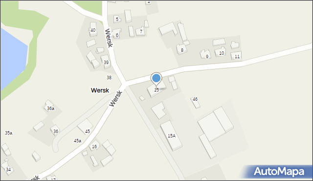 Wersk, Wersk, 15, mapa Wersk