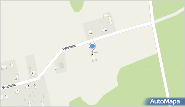 Werstok, Werstok, 1, mapa Werstok