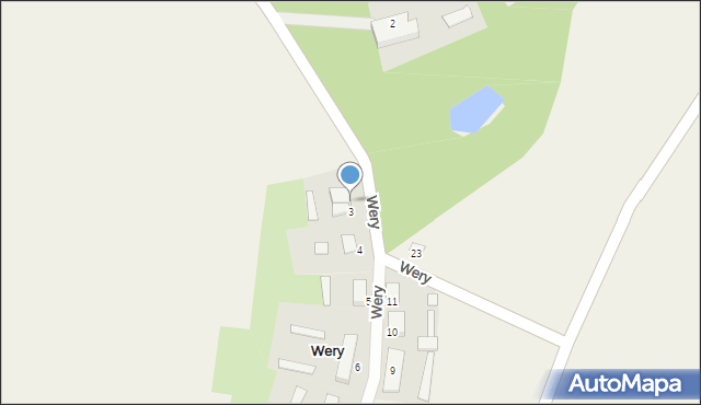 Wery, Wery, 3/1, mapa Wery