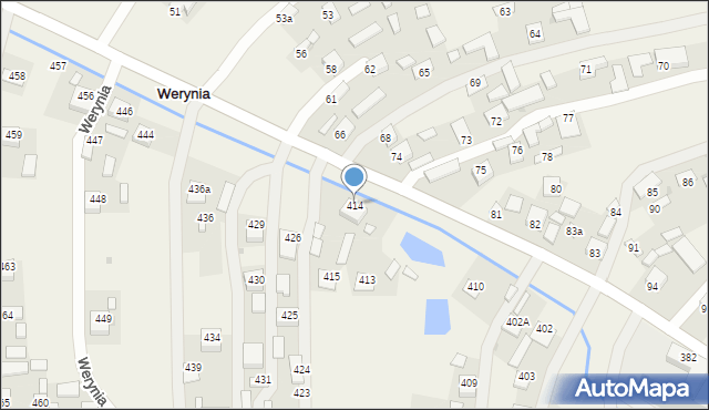 Werynia, Werynia, 414, mapa Werynia