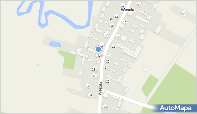 Wesoła, Wesoła, 26, mapa Wesoła