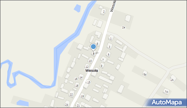 Wesoła, Wesoła, 8, mapa Wesoła