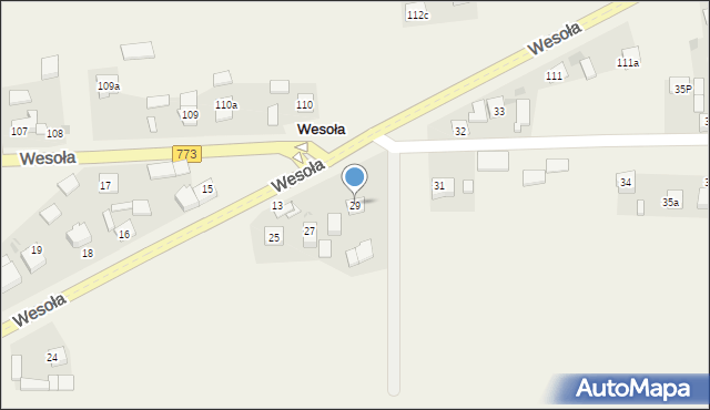 Wesoła, Wesoła, 29, mapa Wesoła