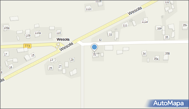 Wesoła, Wesoła, 31, mapa Wesoła