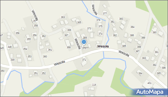 Wesoła, Wesoła, 370, mapa Wesoła