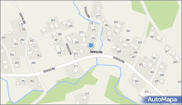 Wesoła, Wesoła, 372, mapa Wesoła