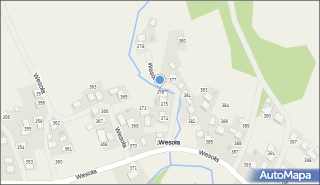 Wesoła, Wesoła, 376, mapa Wesoła