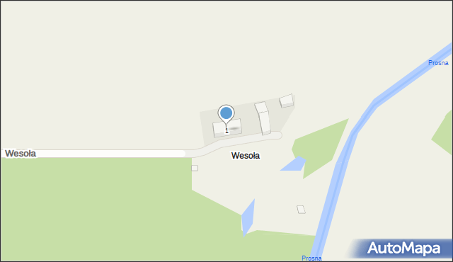 Wesoła, Wesoła, 1, mapa Wesoła