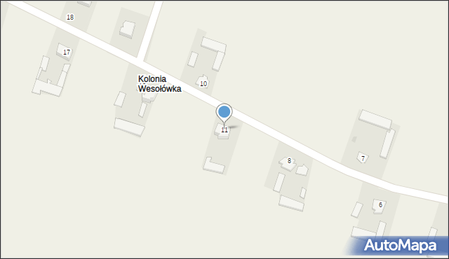 Wesołówka, Wesołówka, 11, mapa Wesołówka