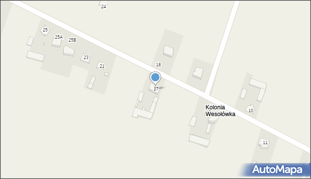 Wesołówka, Wesołówka, 17, mapa Wesołówka