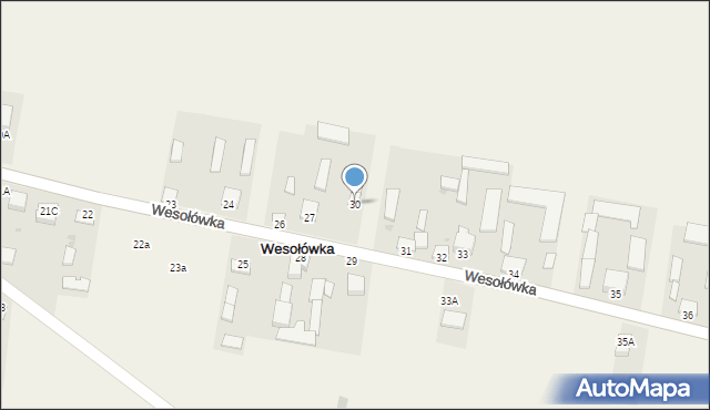 Wesołówka, Wesołówka, 30, mapa Wesołówka