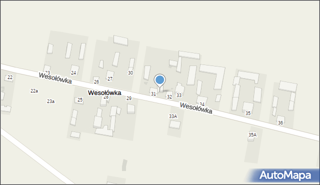 Wesołówka, Wesołówka, 31A, mapa Wesołówka