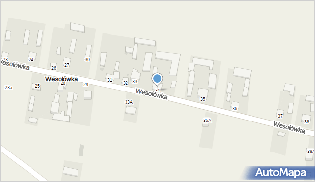 Wesołówka, Wesołówka, 34, mapa Wesołówka
