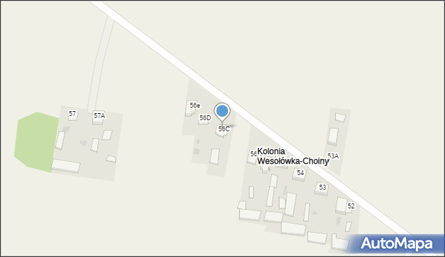 Wesołówka, Wesołówka, 56C, mapa Wesołówka