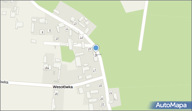 Wesołówka, Wesołówka, 16, mapa Wesołówka