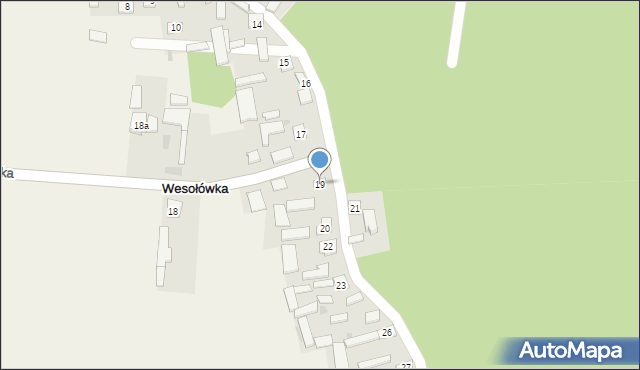 Wesołówka, Wesołówka, 19, mapa Wesołówka