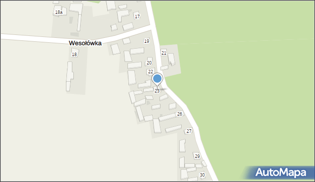 Wesołówka, Wesołówka, 23, mapa Wesołówka